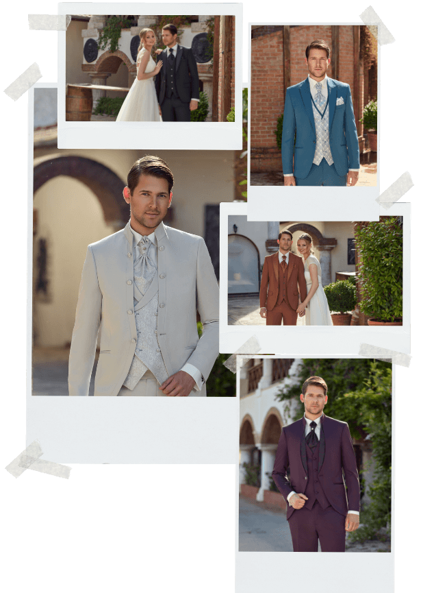 Bilder von Bräutigamen, die bei Grooms & Gentlemen ihren Hochzeitsanzug gekauft haben